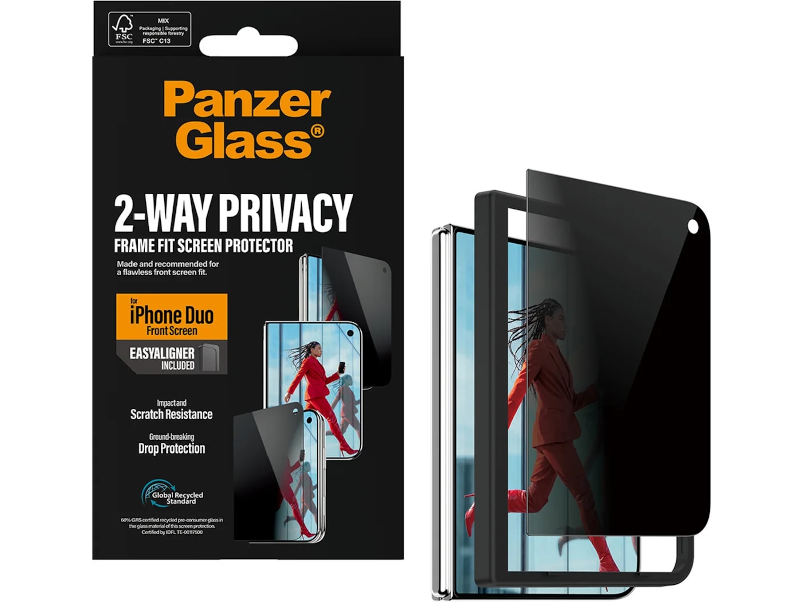 PanzerGlass iPhone Duo Privacy Skjermbeskytter Skjermbeskytter