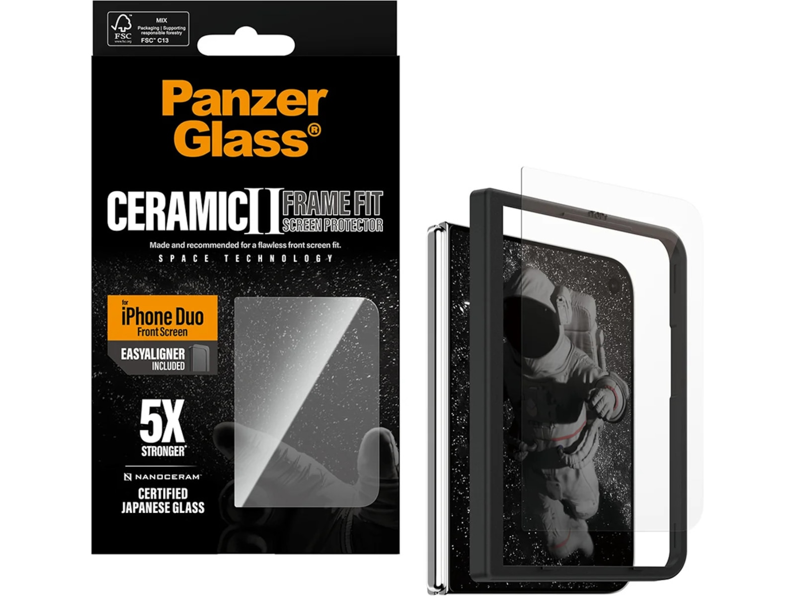PanzerGlass iPhone Duo Ceramic Sub Skjermbeskytter Skjermbeskytter