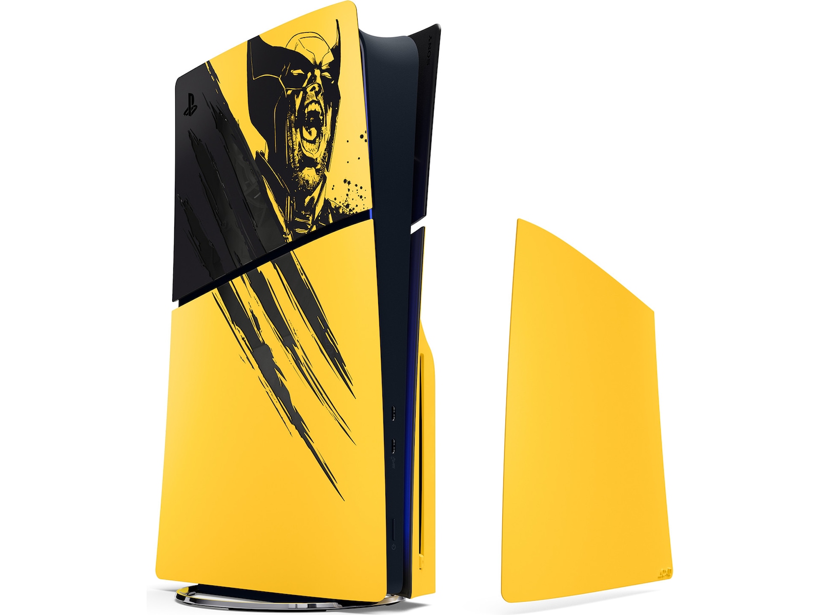 PS5 Console Cover (Slim) Wolverine YELLOW Tilbehør til spillkonsoller