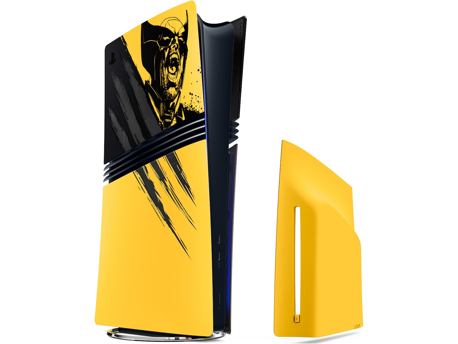PS5 Pro Console Cover Wolverine YELLOW Tilbehør til spillkonsoller
