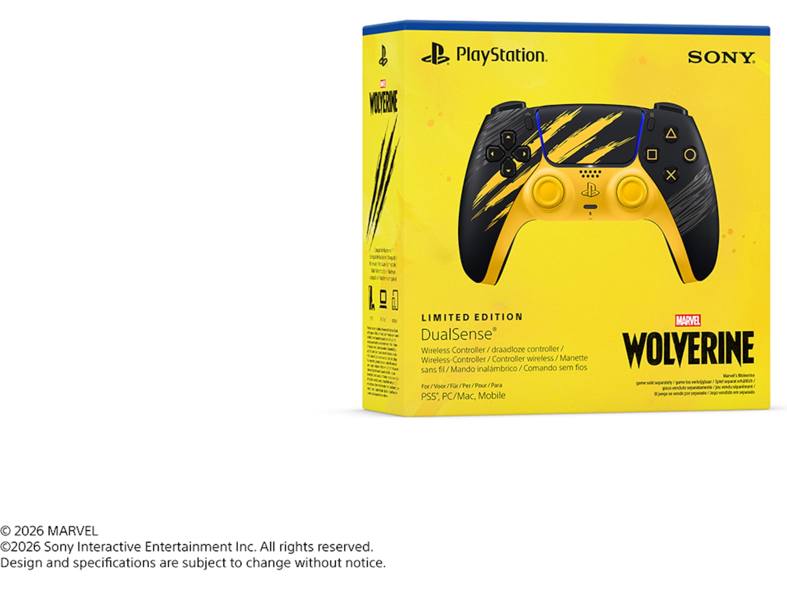 DualSense Wolverine Battle YELLOW LE Tilbehør til spillkonsoller