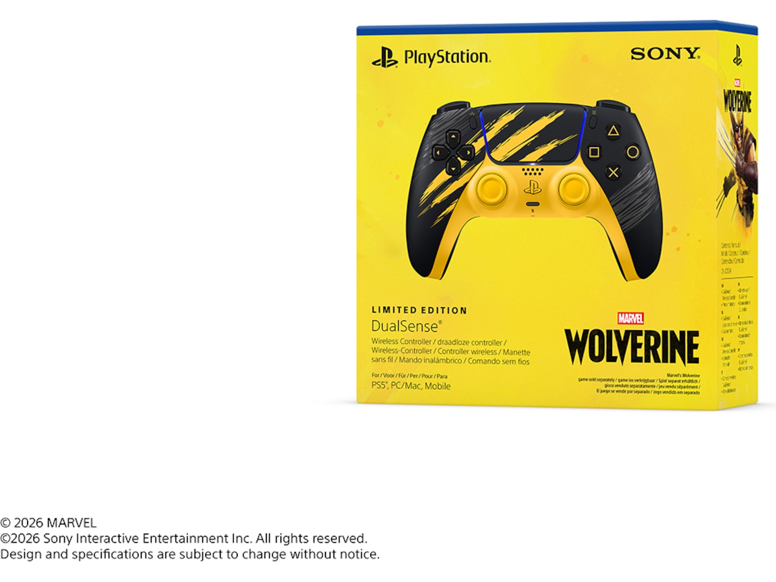 DualSense Wolverine Battle YELLOW LE Tilbehør til spillkonsoller