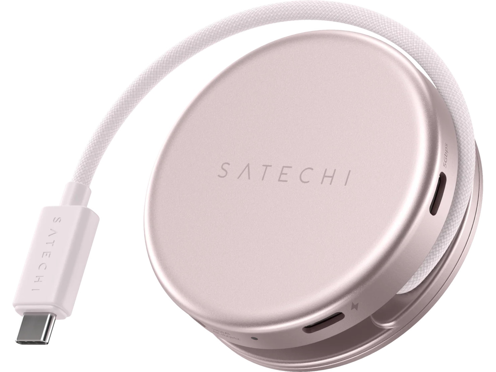 Satechi OntheGo 5-in-1 Multiport Adapter (blush) Dockingstasjon & USB-HUB