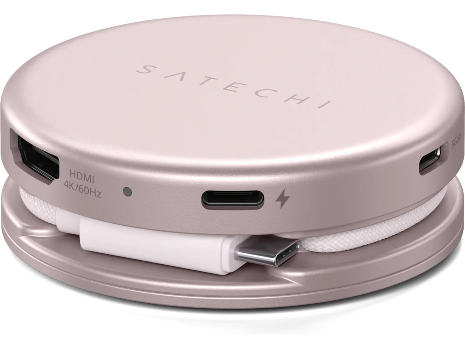 Satechi OntheGo 5-in-1 Multiport Adapter (blush) Dockingstasjon & USB-HUB