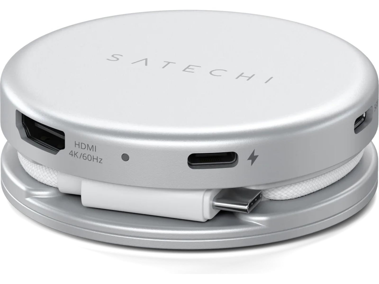 Satechi OntheGo 5-i-1 Multiport Adapter (Silver) Dockingstasjon & USB-HUB