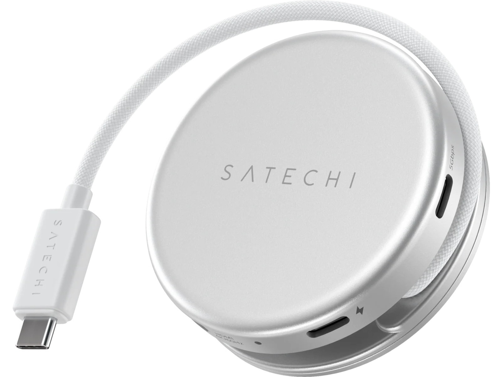 Satechi OntheGo 5-i-1 Multiport Adapter (Silver) Dockingstasjon & USB-HUB