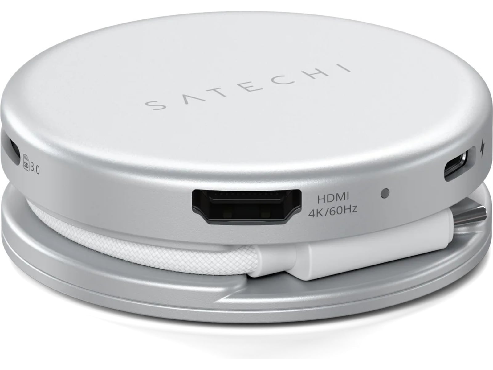 Satechi OntheGo 5-i-1 Multiport Adapter (Silver) Dockingstasjon & USB-HUB