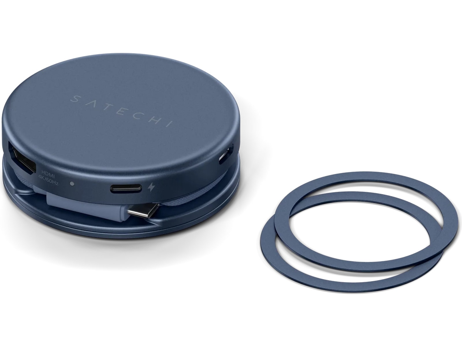 Satechi OntheGo 5-i-1 Multiport Adapter (indigo) Dockingstasjon & USB-HUB