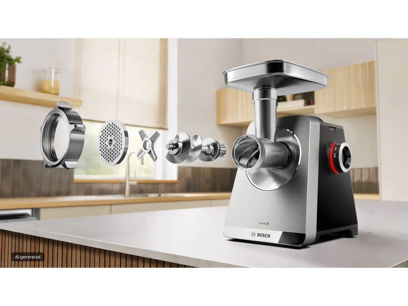 Bosch Serie 8 Kjøttkvern MultiPower 2500 W Rustfritt stål Andre kjøkkenapparater