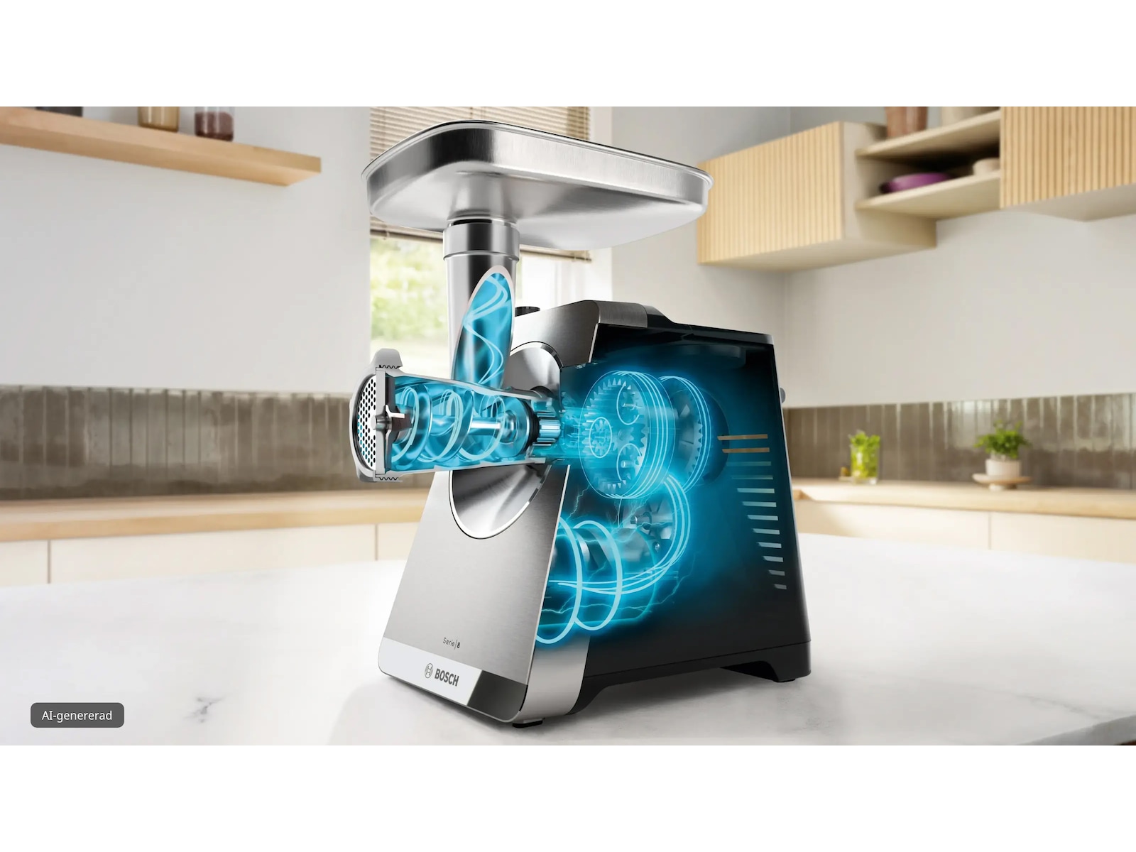 Bosch Serie 8 Kjøttkvern MultiPower 2500 W Rustfritt stål Andre kjøkkenapparater