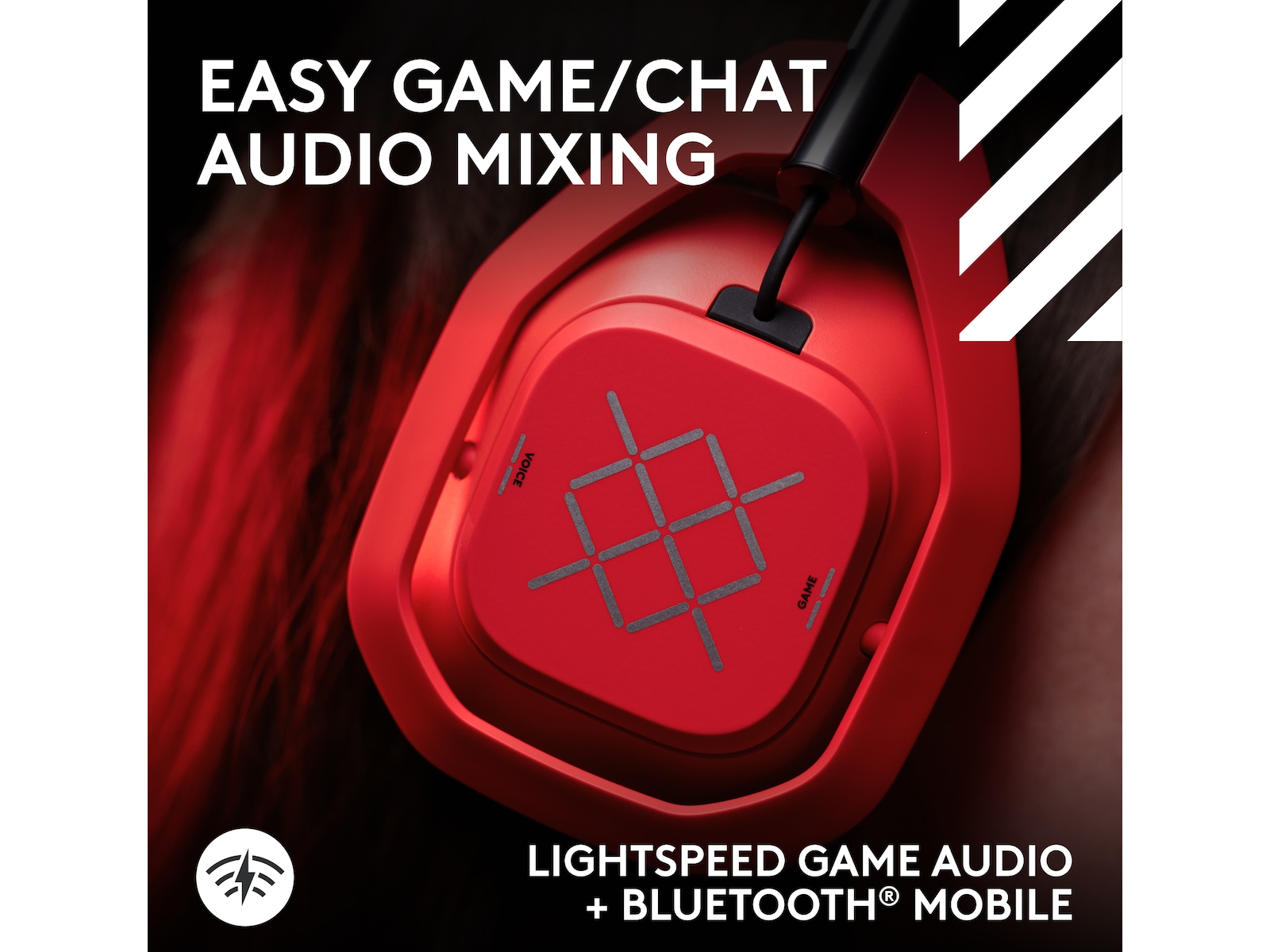 Logitech A50X Gamingheadsett Vivid Red Gamingheadset