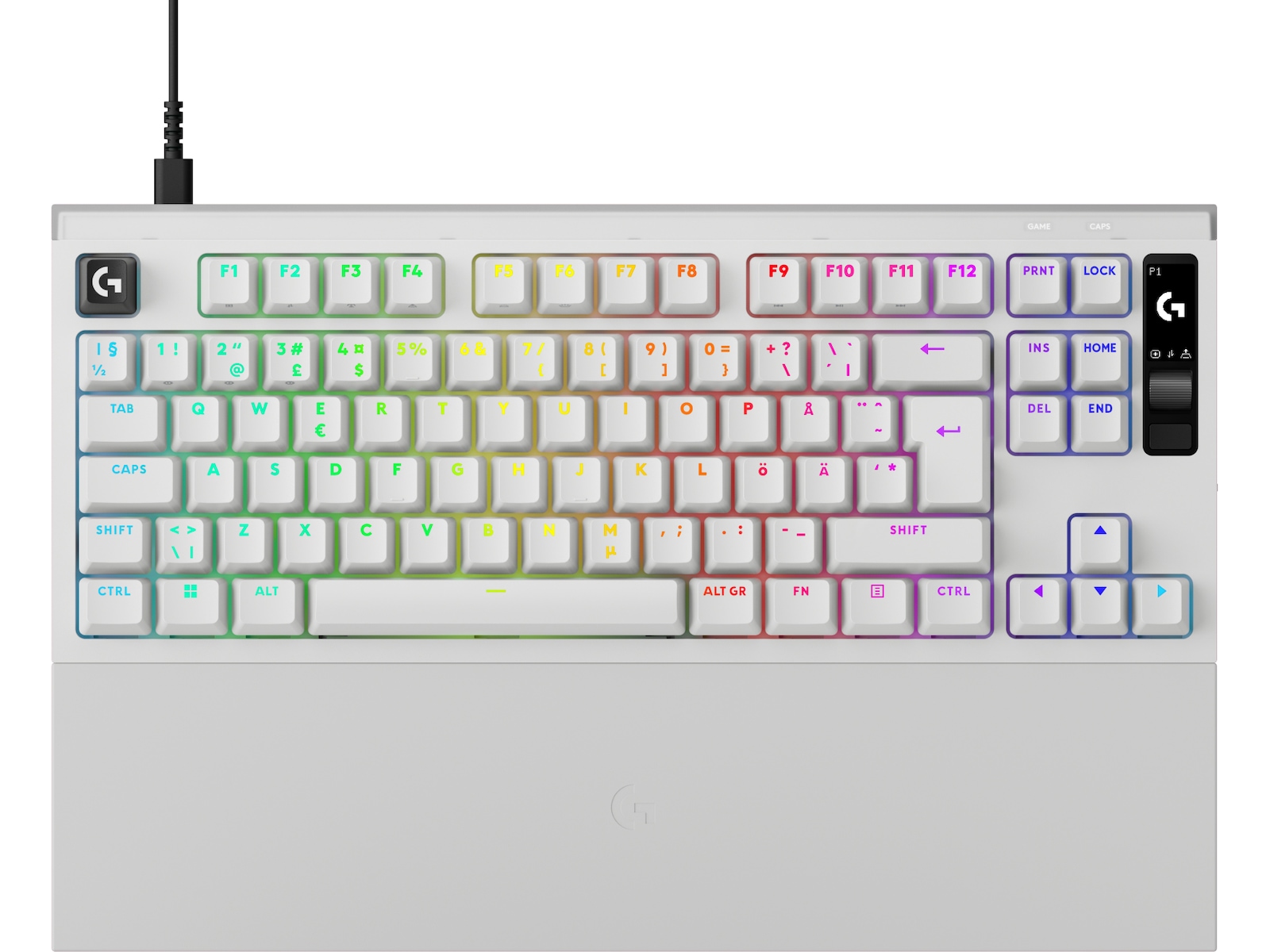 Logitech PRO X2 RAPID Tastatur (hvit) Gamingtastatur