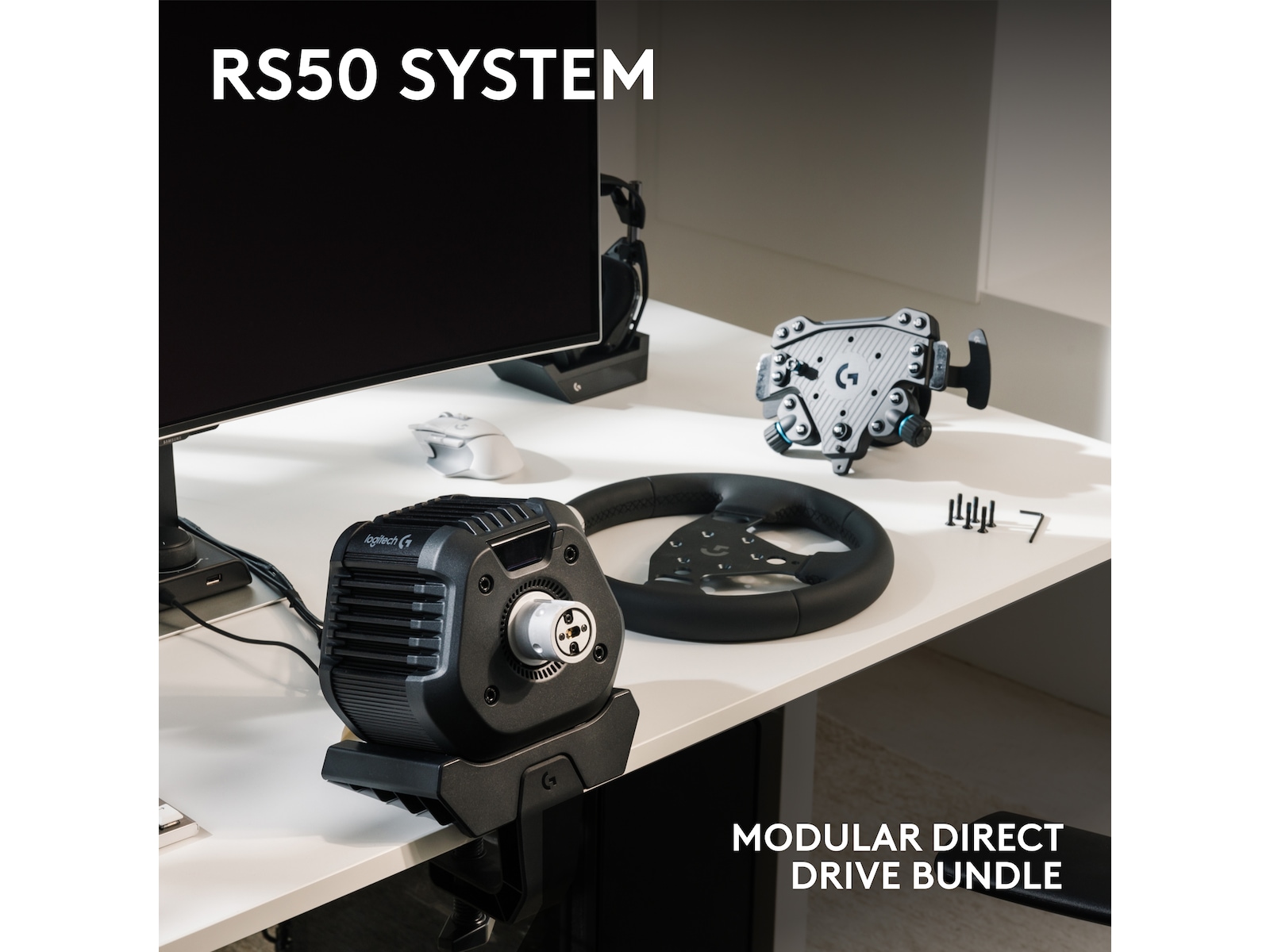 Logitech RS50 System Ratt og pedaler