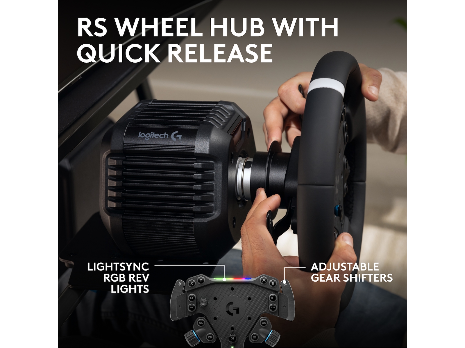 Logitech RS50 System Ratt og pedaler