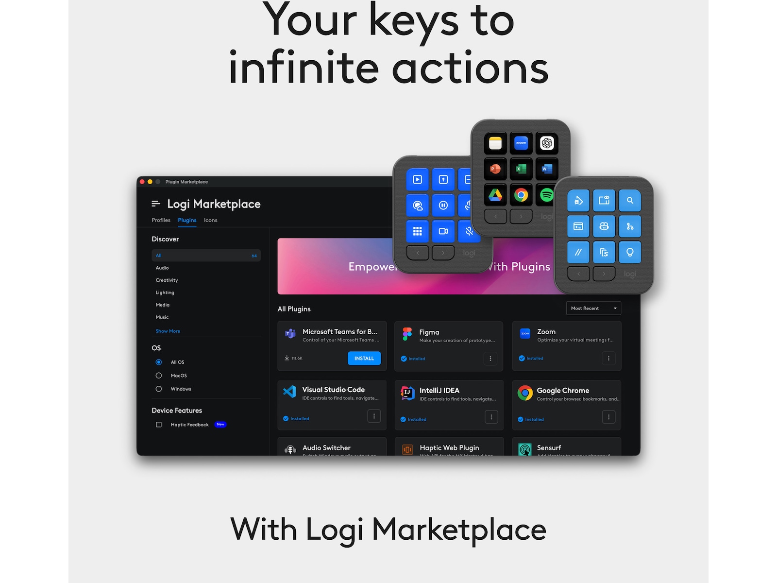 Logitech MX keypad Tastatur