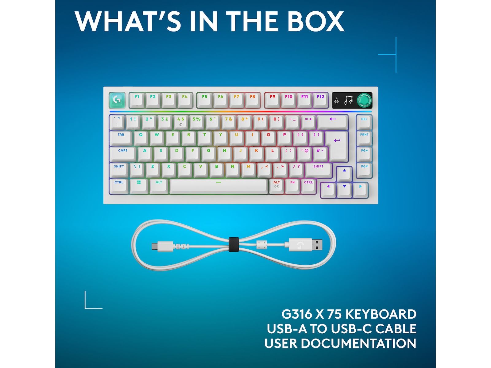Logitech G316 X 75-spilltastatur Gamingtastatur