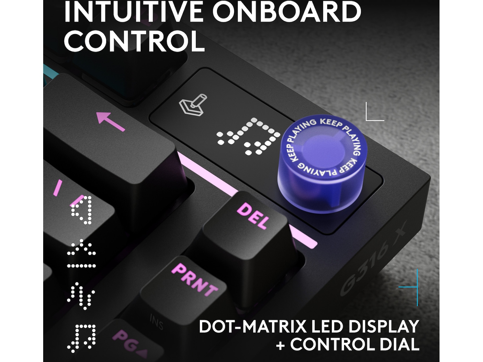 Logitech G316 X 75-speltangentbord Gamingtastatur