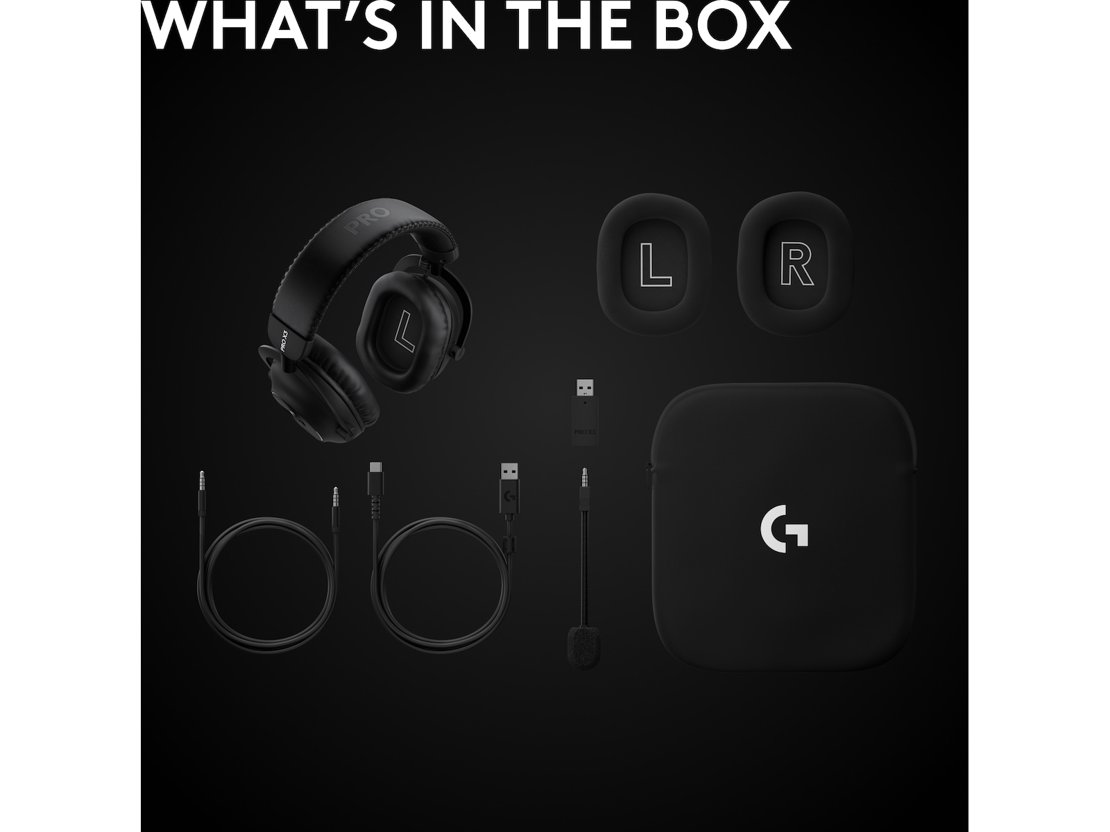 Logitech G PRO X3 LIGHTSPEED trådløst gaming headset (sort) Gamingheadset