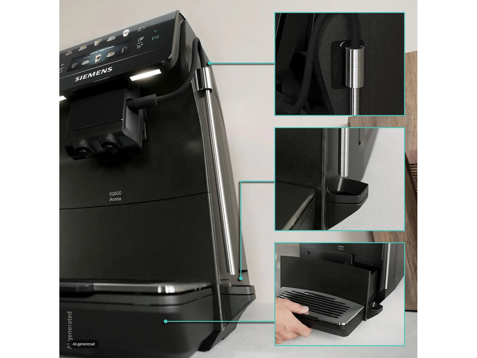 Helautomatisk kaffemaskin EQ600 iAroma Espressomaskiner