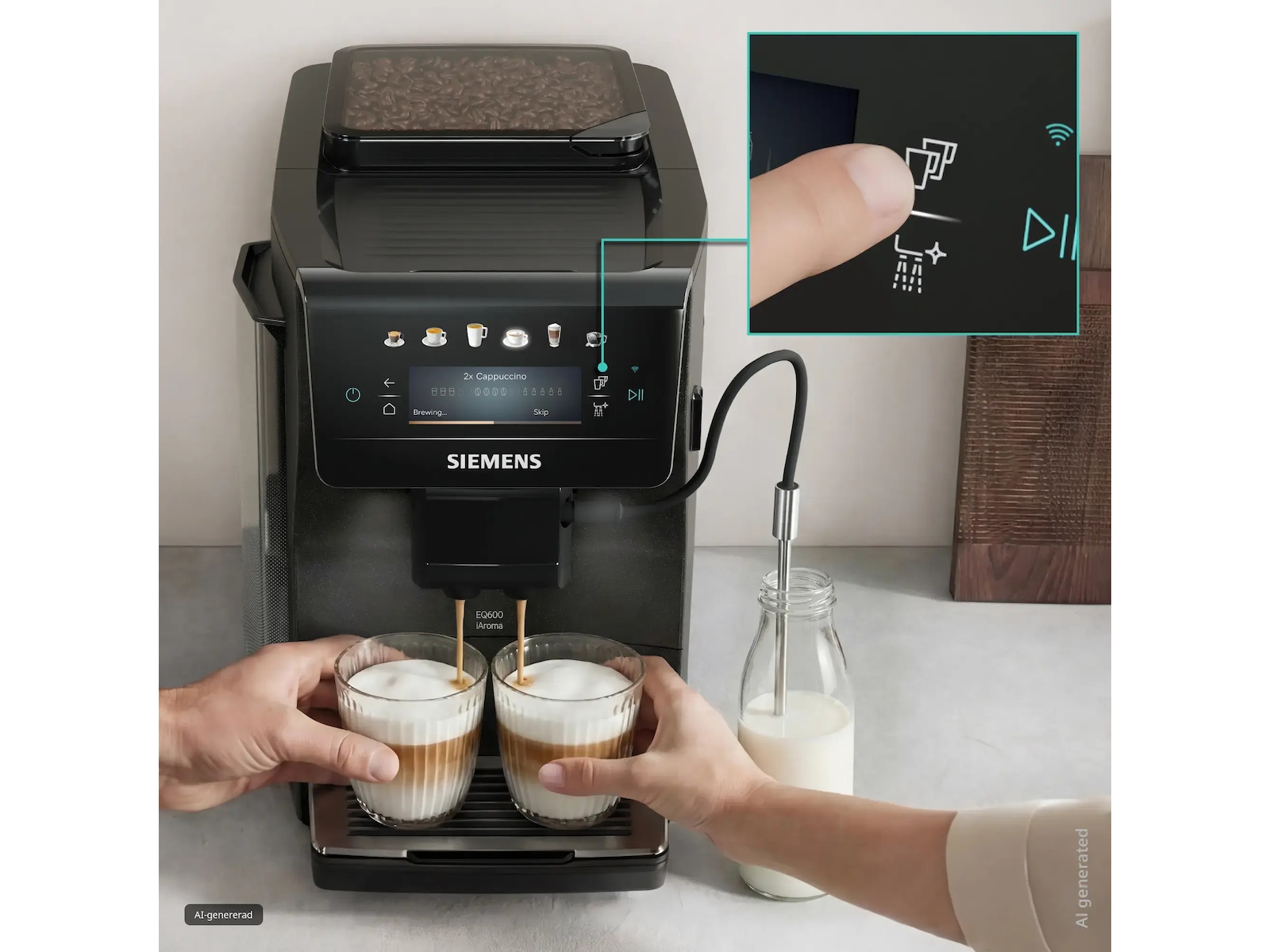 Helautomatisk kaffemaskin EQ600 iAroma Espressomaskiner
