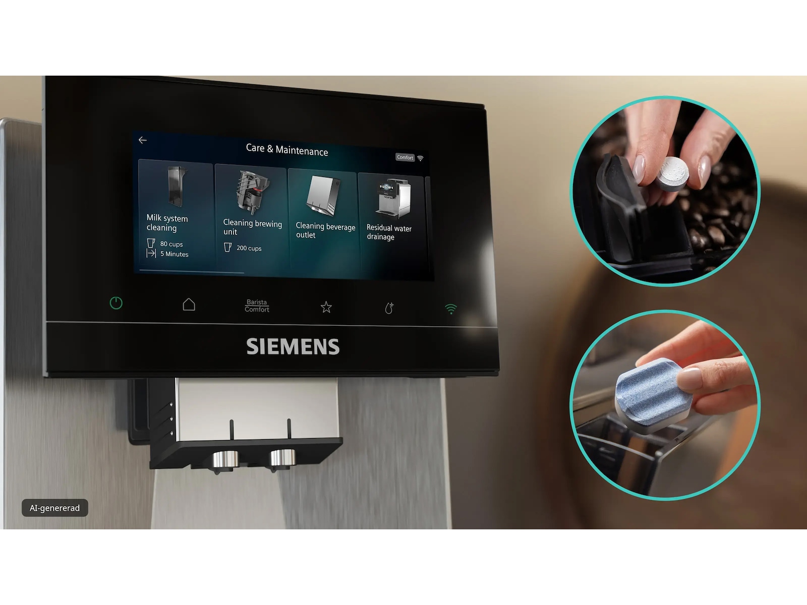 Siemens EQ900 iAroma Helautomatisk kaffemaskin Rustfritt stål Espressomaskiner