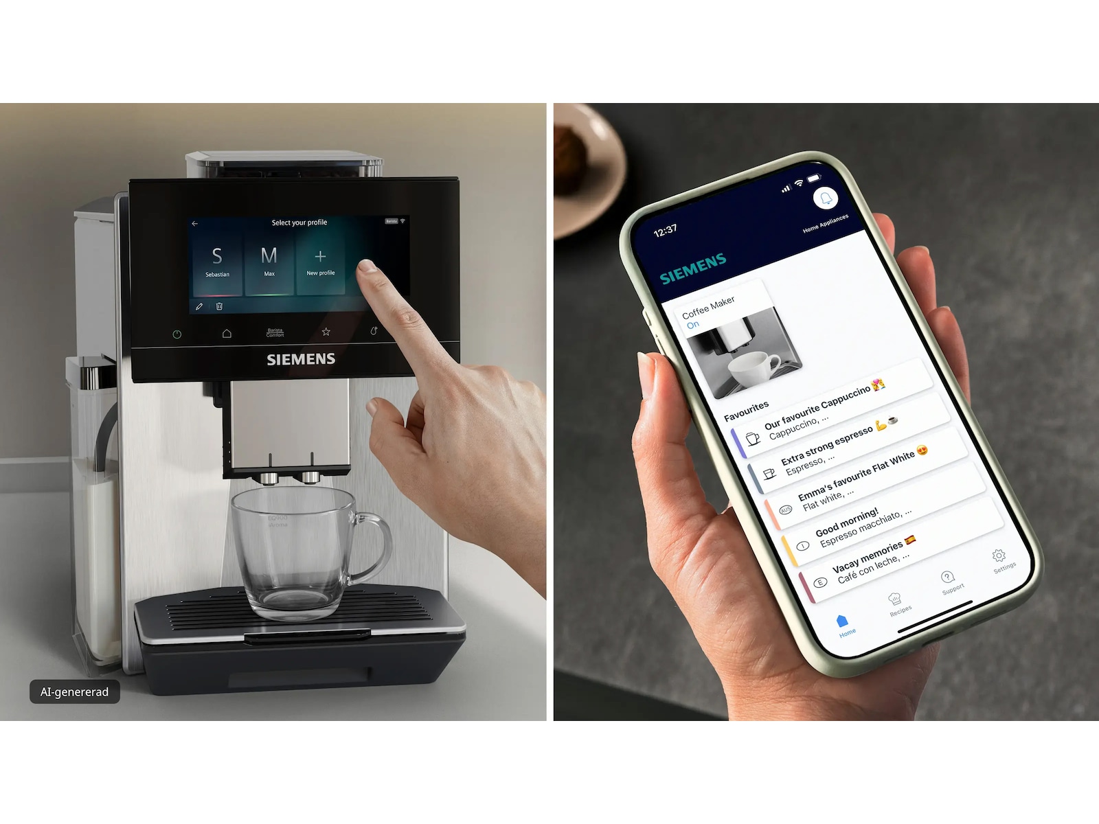 Siemens EQ900 iAroma Helautomatisk kaffemaskin Rustfritt stål Espressomaskiner