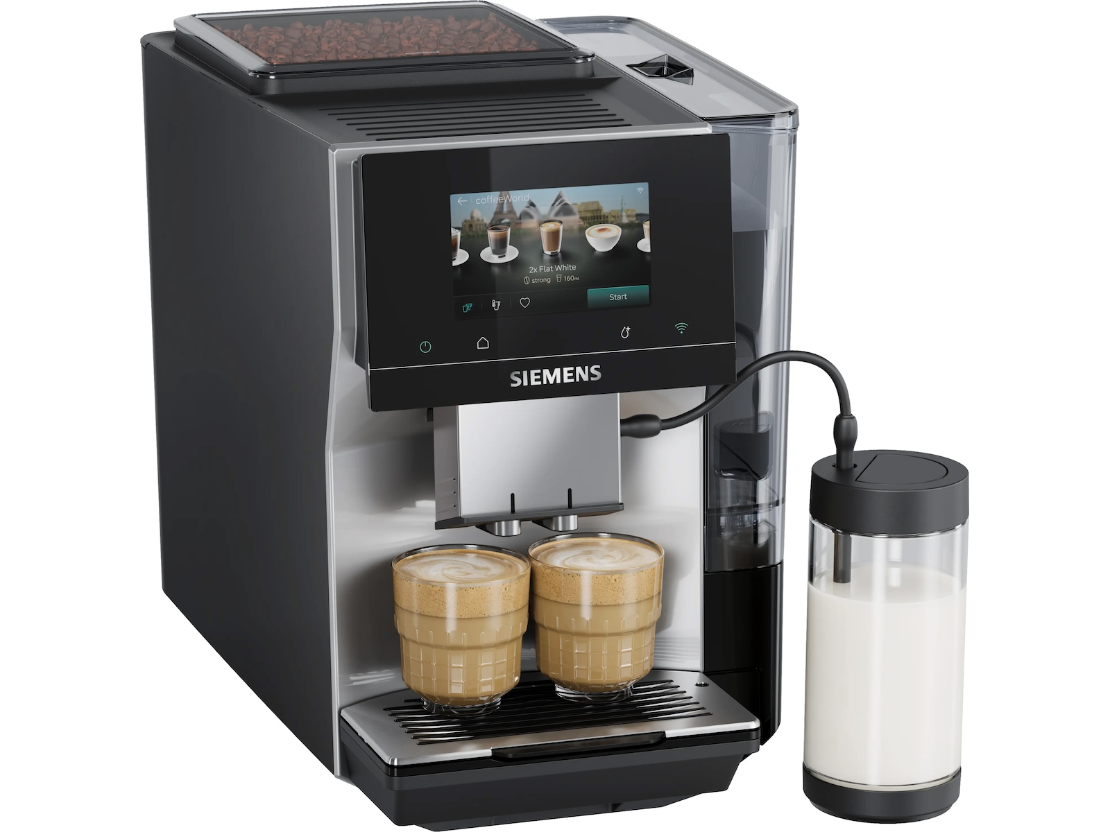 Siemens EQ700 iAroma Helautomatisk kaffemaskin Inox (silver metallic) Espressomaskiner