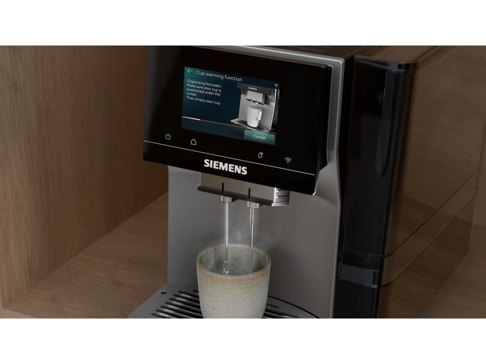 Siemens EQ700 iAroma Helautomatisk kaffemaskin Inox (silver metallic) Espressomaskiner