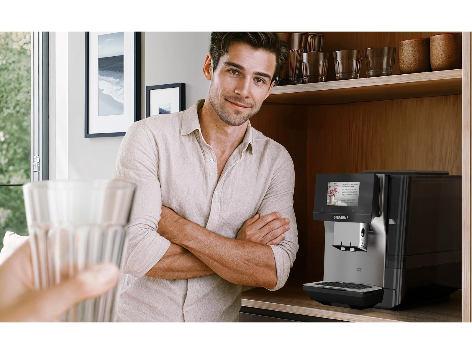 Siemens EQ700 iAroma Helautomatisk kaffemaskin Inox (silver metallic) Espressomaskiner