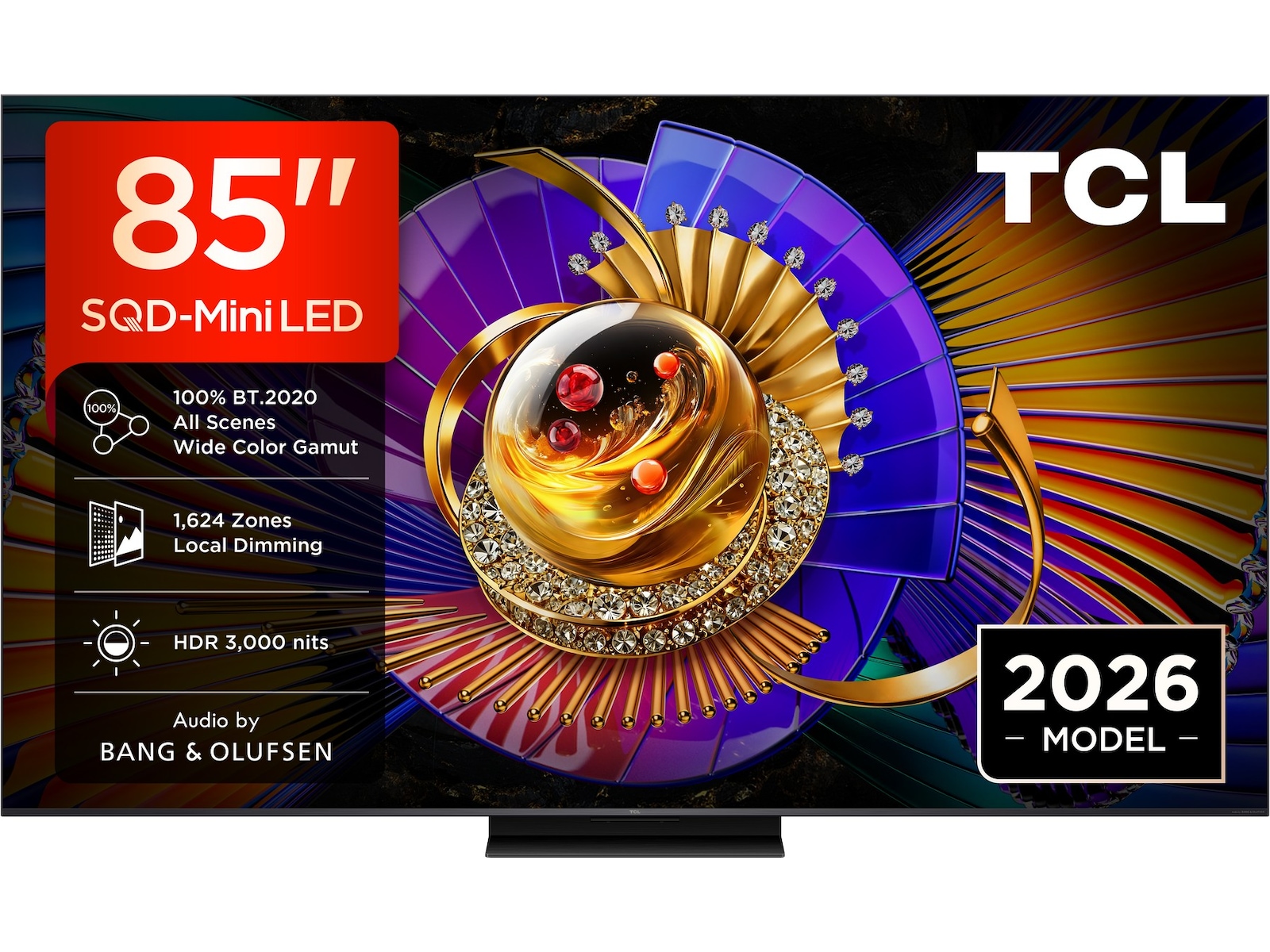TCL 85" SQD-Mini LED Smart TV C7L (2026) Over 80 tommer TV