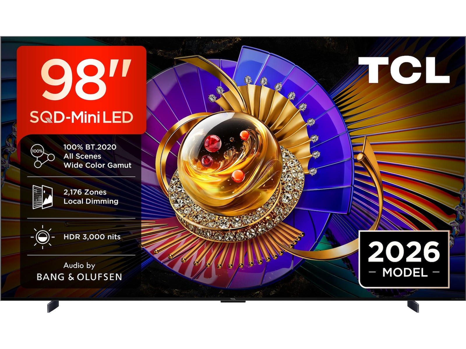 TCL 98" SQD-Mini LED Smart TV C7L (2026) Over 80 tommer TV