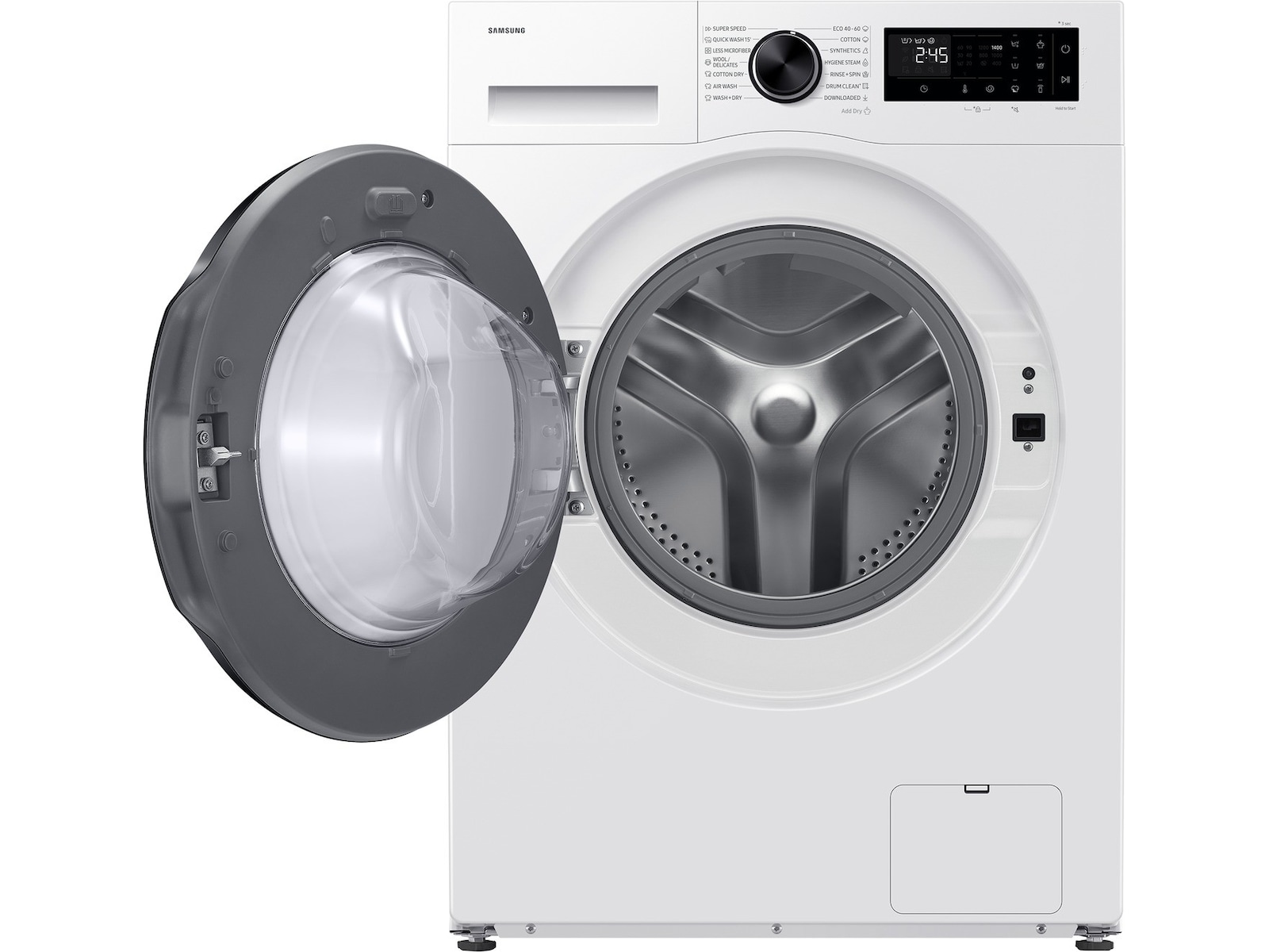 Samsung WD90HG5U34BBEE vask/tørk (hvit) Kombinert vaskemaskin og tørketrommel