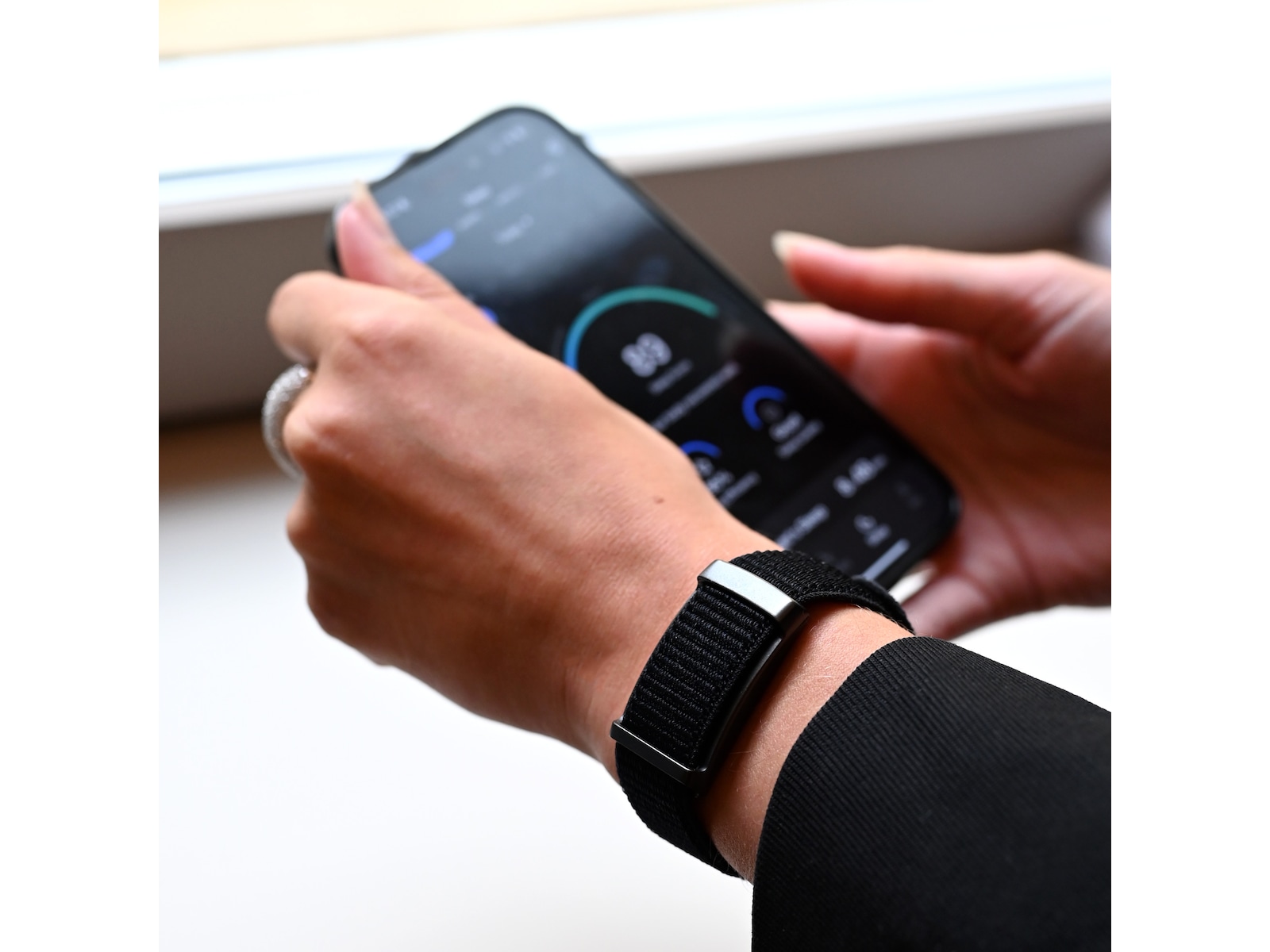 HAALE Smart Band – Silver-Black Aktivitetsmåler