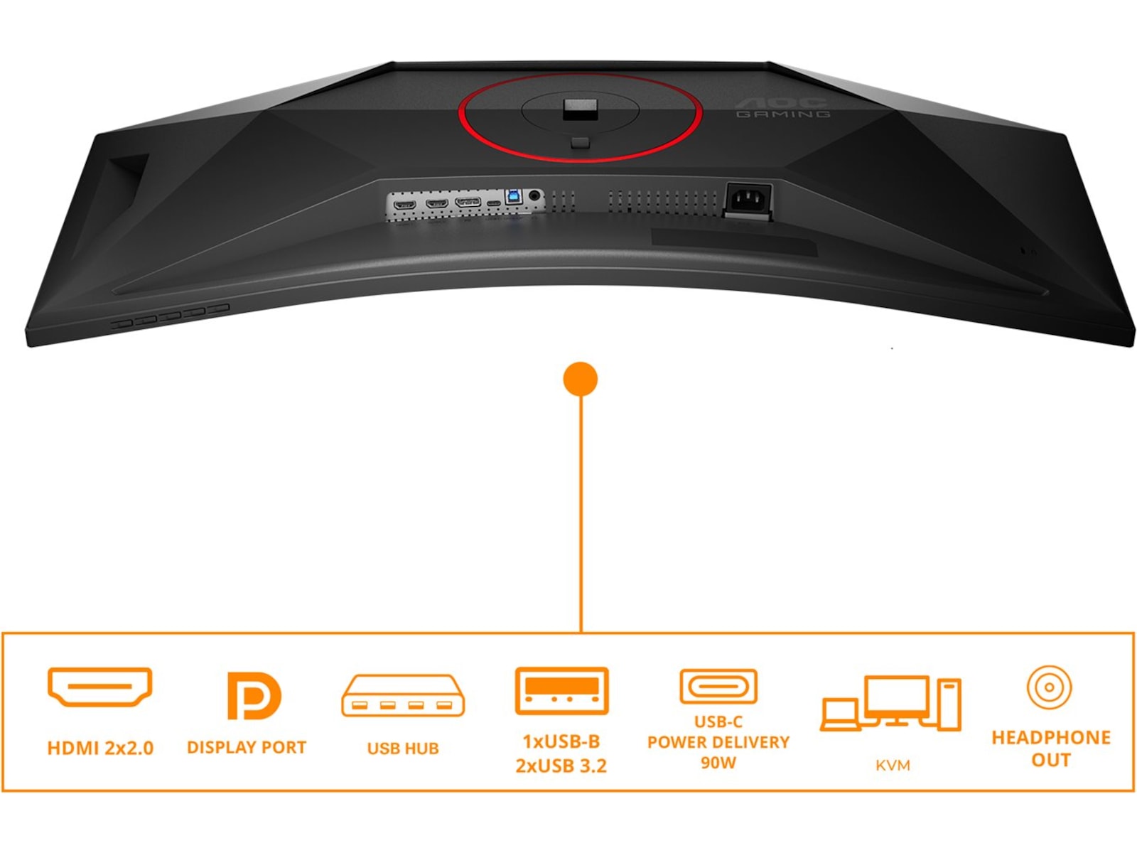 AOC 34" curved gamingskjerm CU34G4CA Gamingskjermer