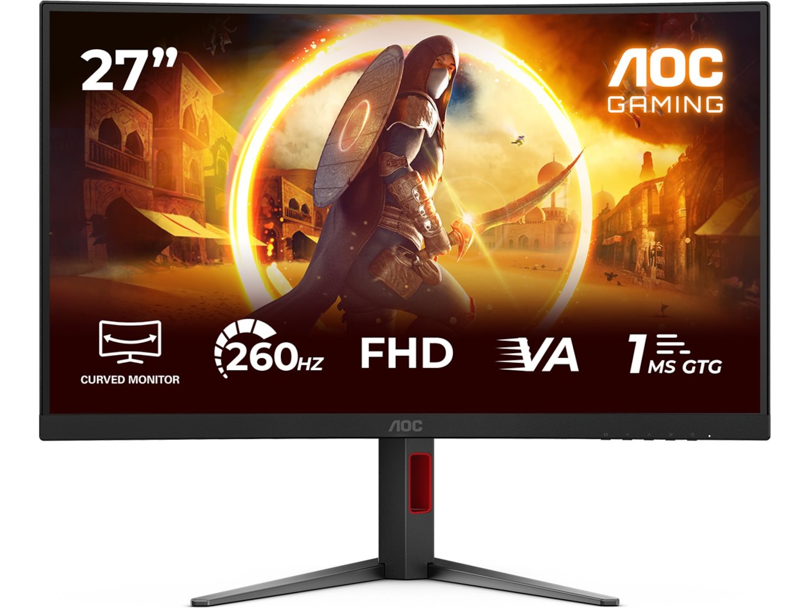 AOC 27" curved gamingskjerm C27G4Z2 Gamingskjermer