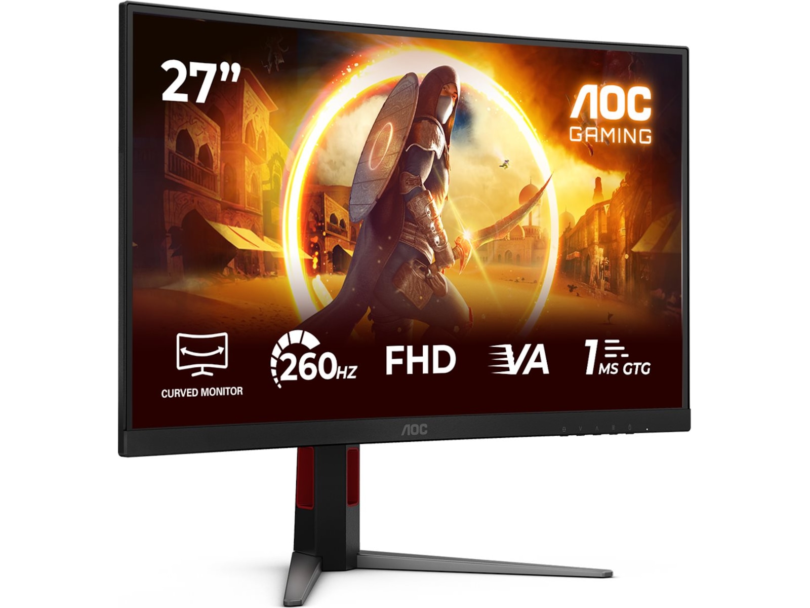 AOC 27" curved gamingskjerm C27G4Z2 Gamingskjermer
