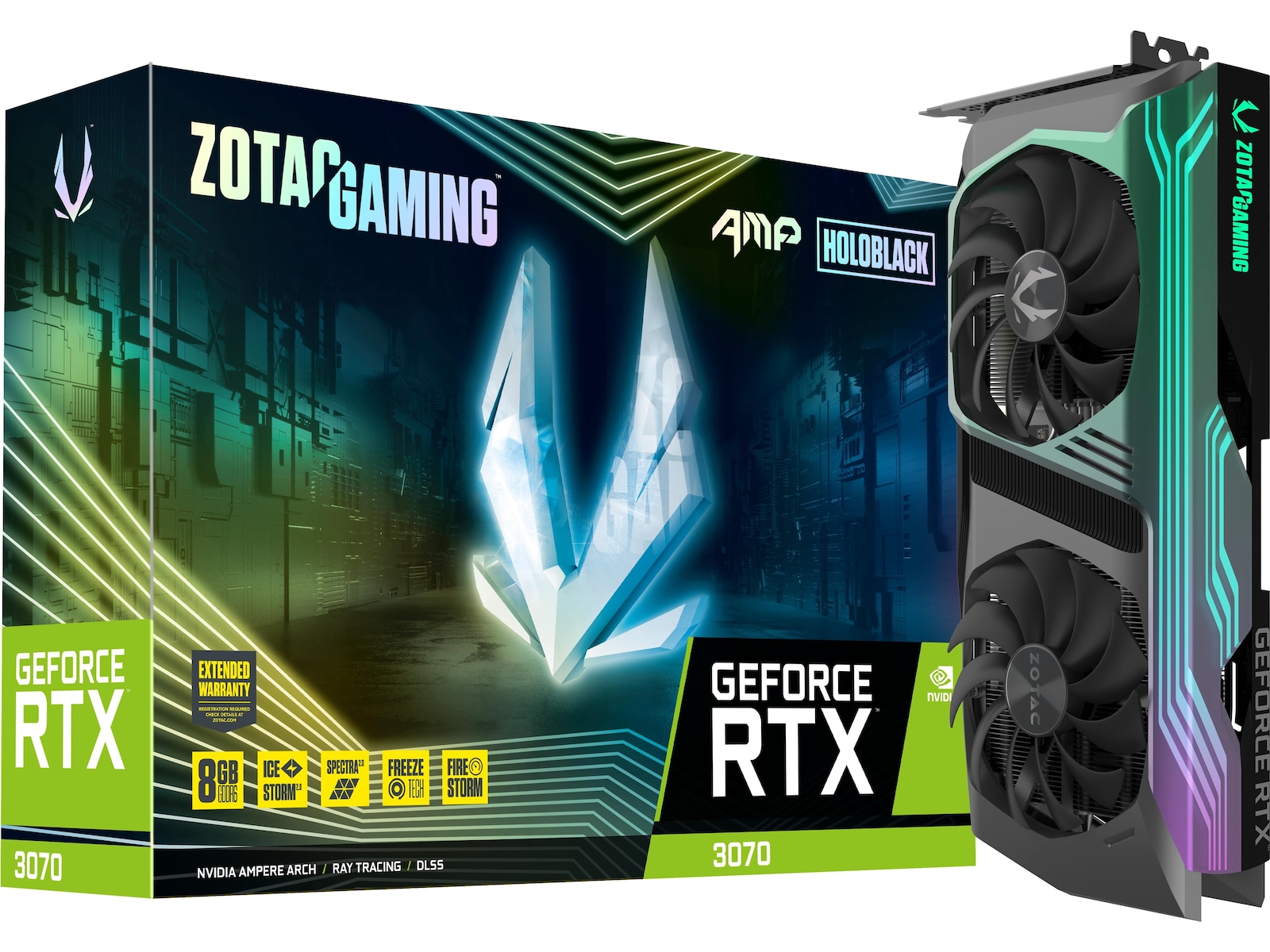 ZOTAC GeForce RTX 3070 AMP HOLO -B-Grade Demo skjermkort
