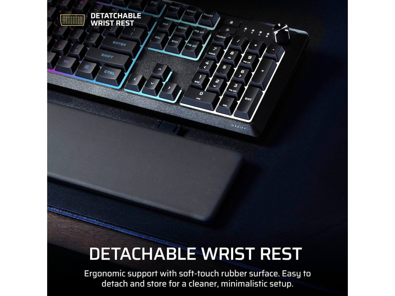 Corsair SKIFF 100 RGB Membrane Gaming Tastatur Gamingtastatur