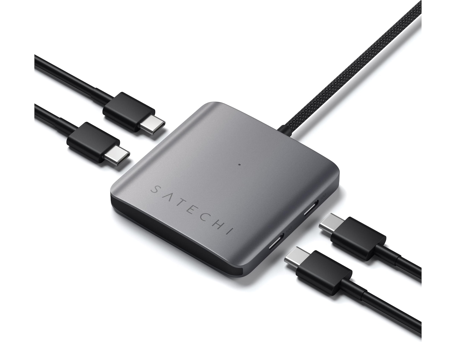 Satechi 4-Port USB-C Hub med PD Dockingstasjon & USB-HUB