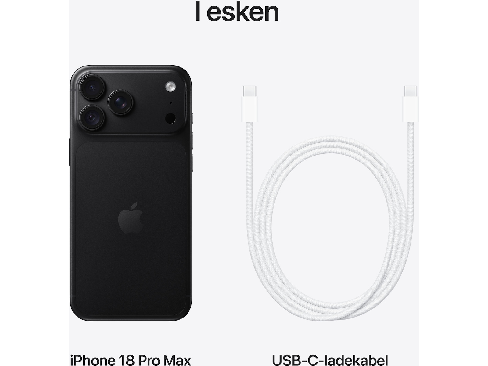 iPhone 18 Pro Max 256GB (black) Mobiltelefoner