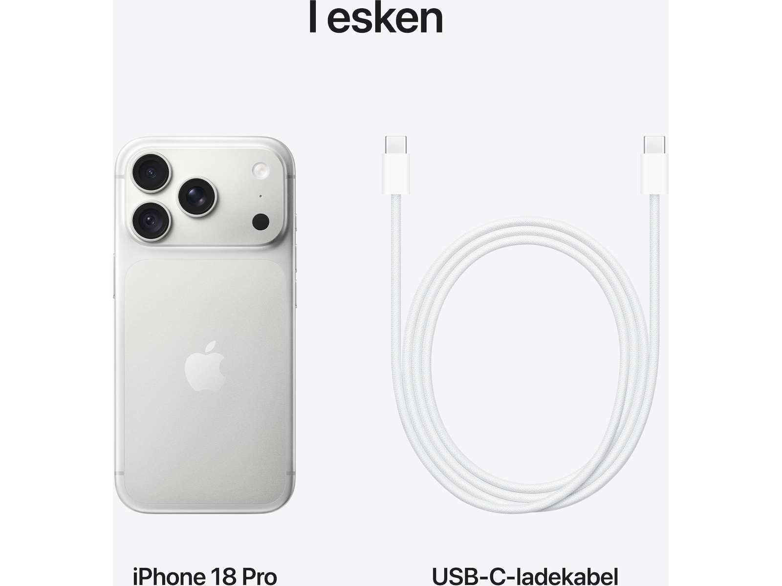 iPhone 18 Pro 512GB (silver) Mobiltelefoner