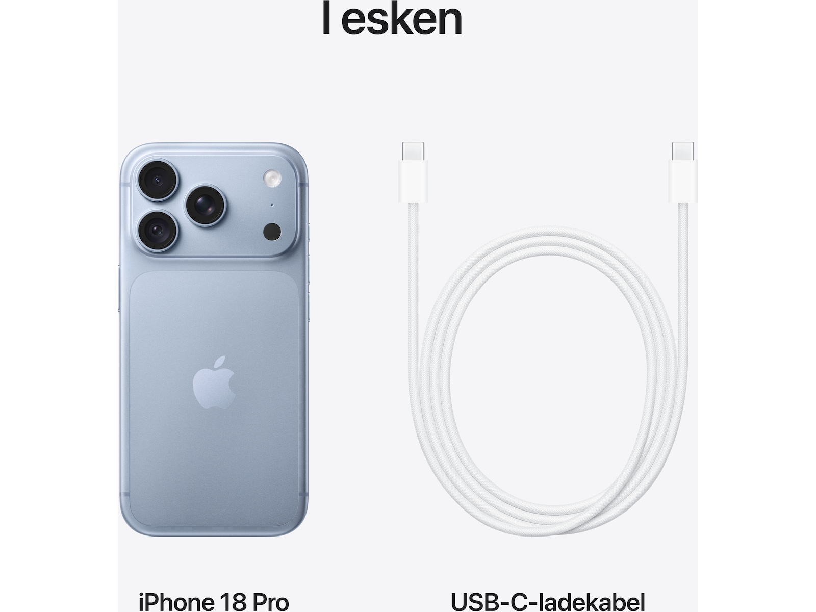 iPhone 18 Pro 256GB (glacier) Mobiltelefoner