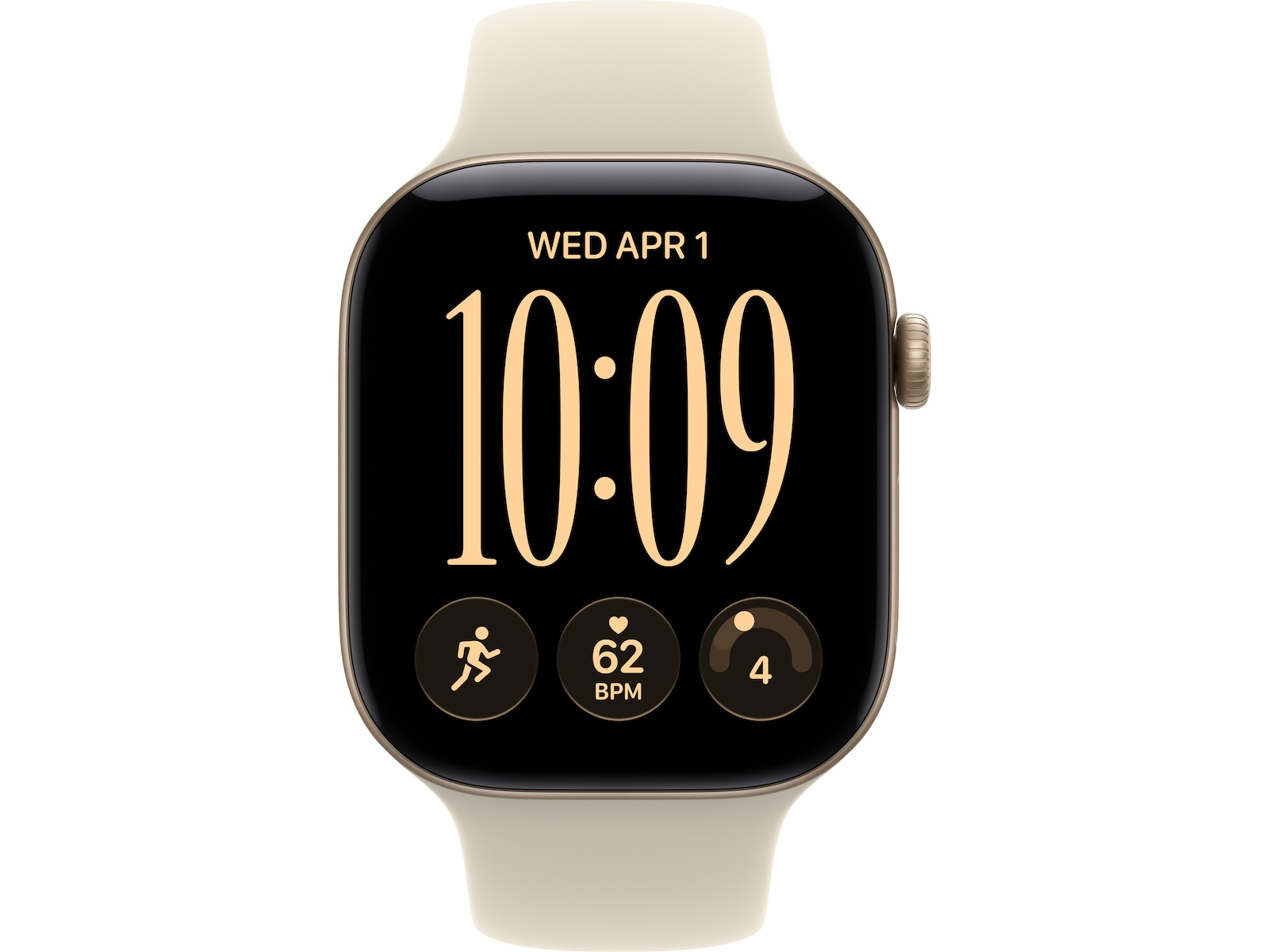 Apple Watch Series 12 GPS 46mm aluminium (light gold) Smartklokker