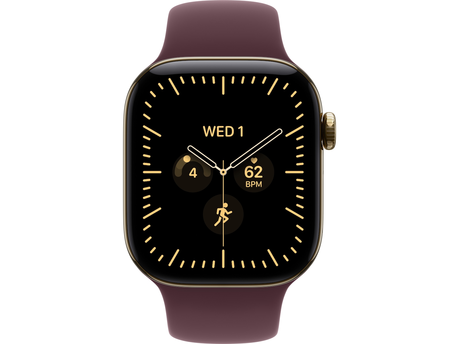 Apple Watch Series 12 GPS + LTE 42mm Titan (radiant gold) Smartklokker