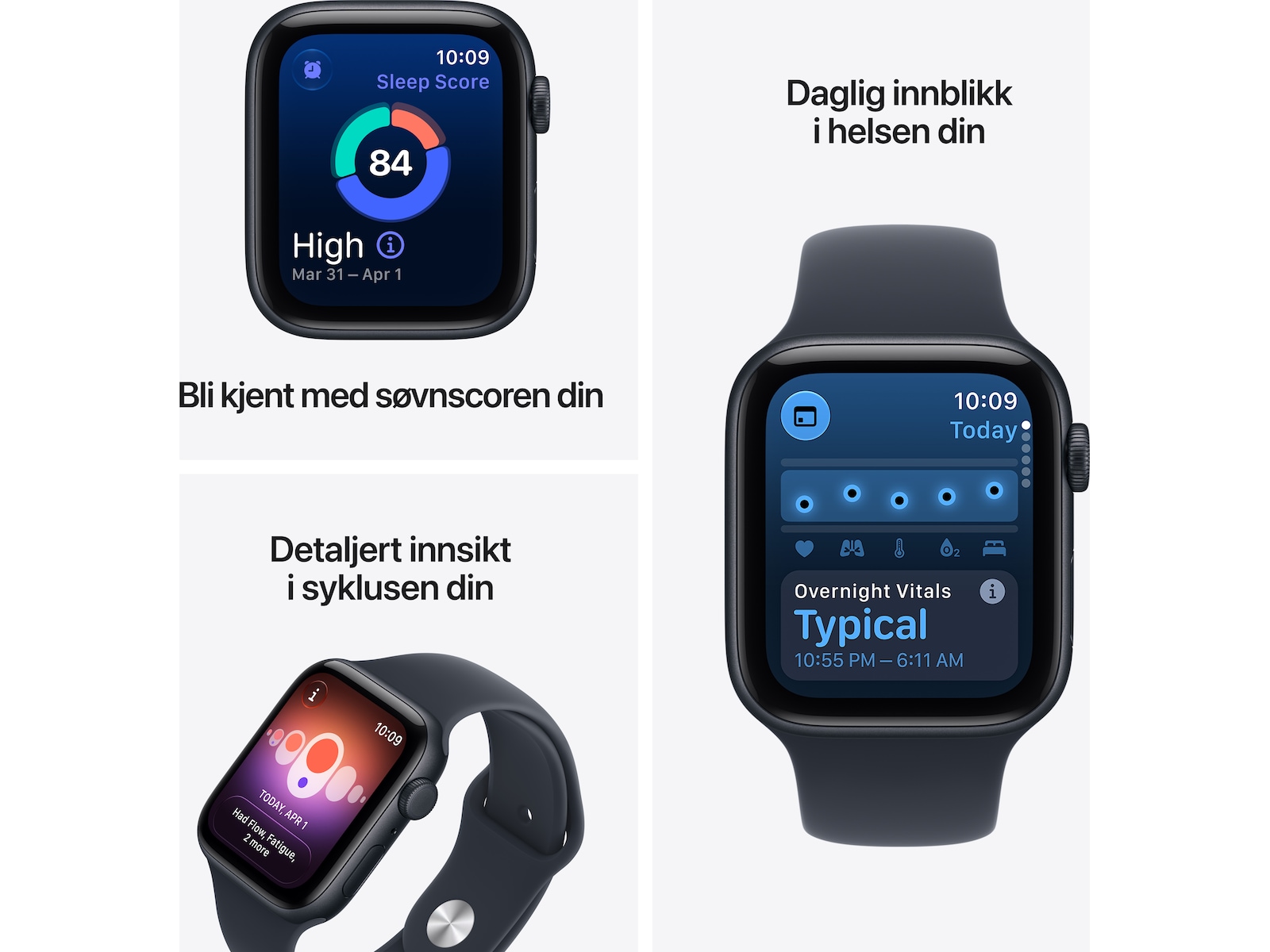 Apple Watch SE 3 GPS + LTE 40mm Aluminium (midnight) Smartklokker