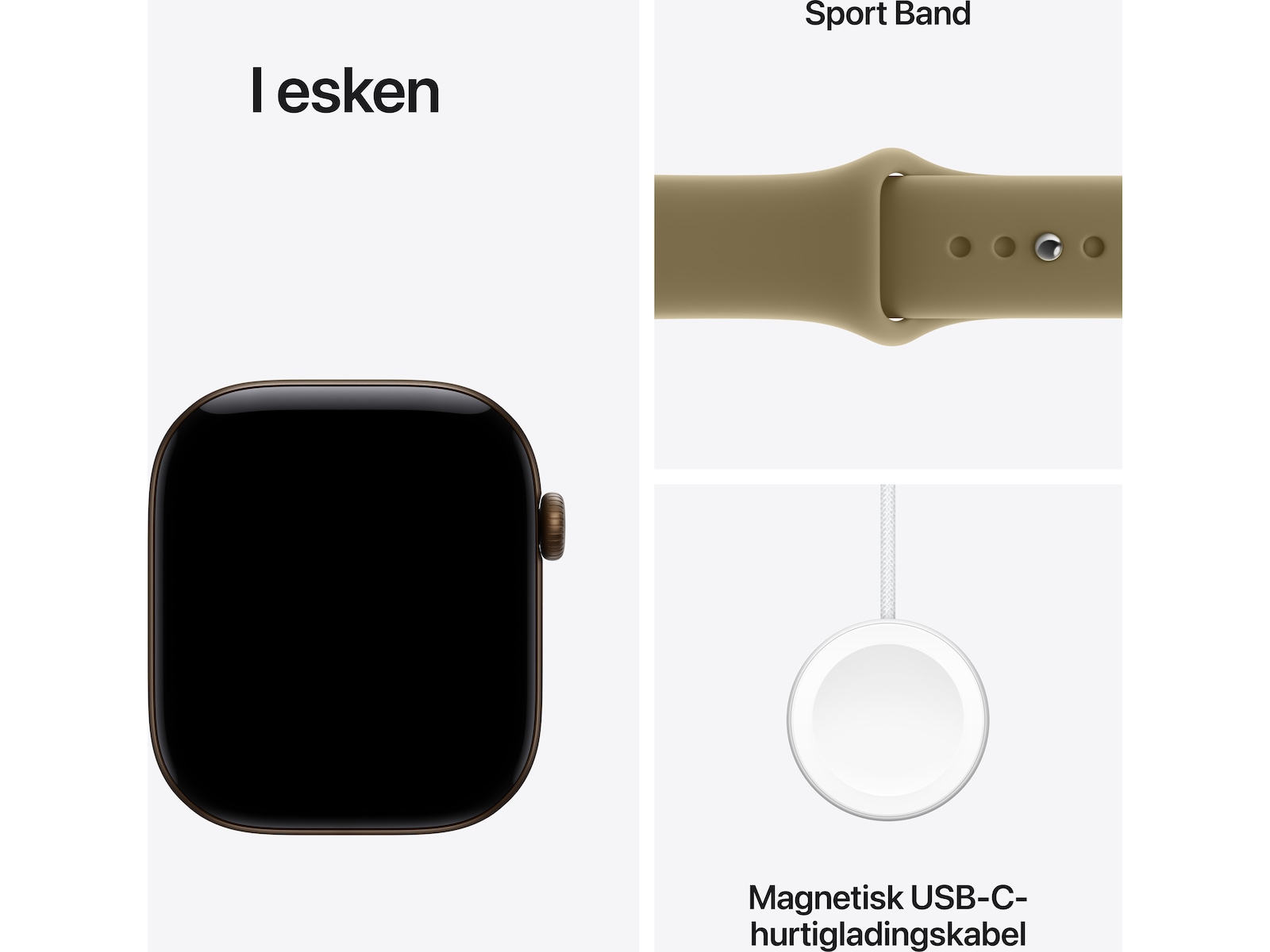 Apple Watch Series 12 GPS + LTE 46mm Aluminium (dark bronze) Smartklokker