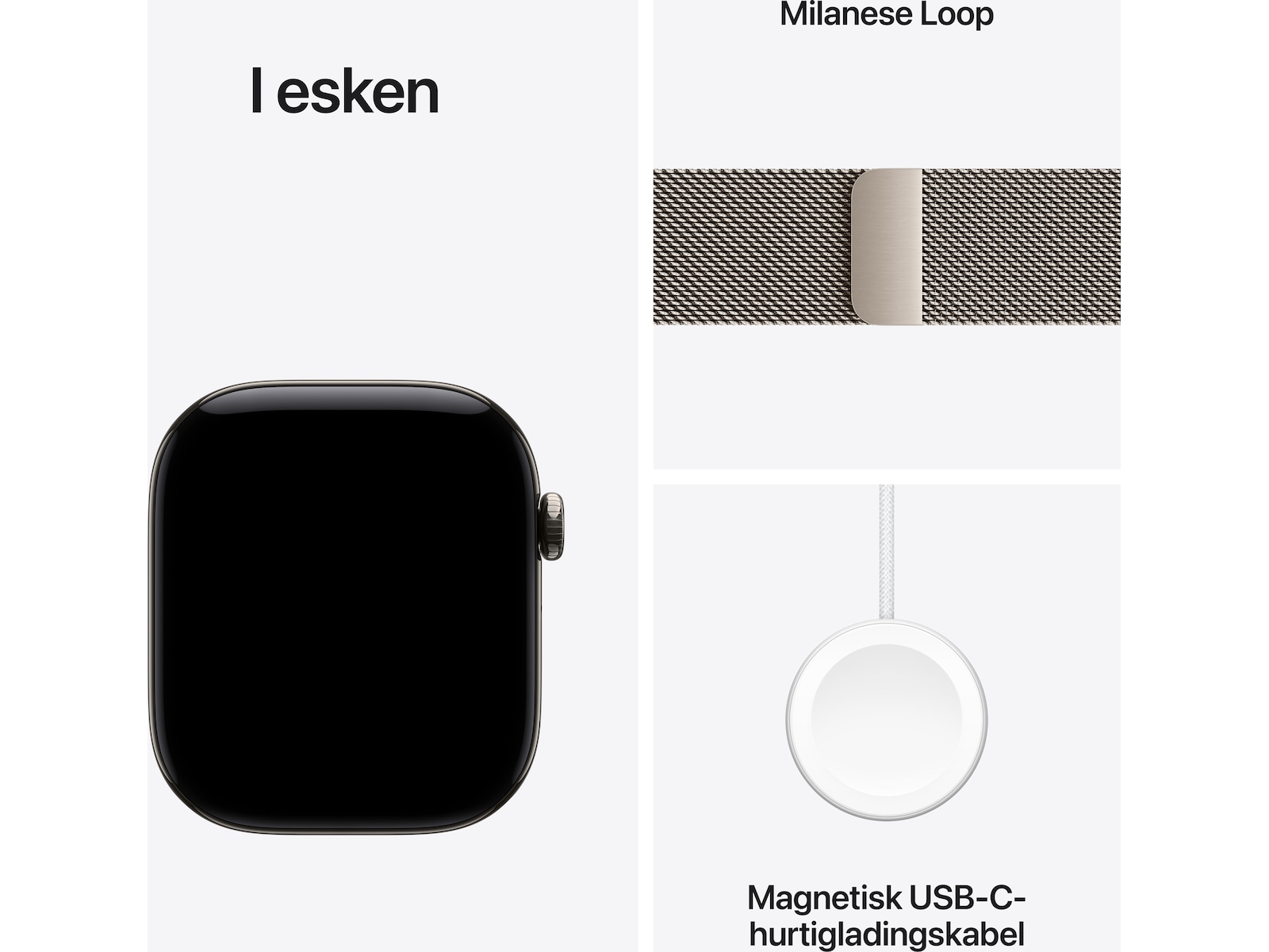 Apple Watch Series 12 GPS + LTE 46mm Titan (natural) Smartklokker
