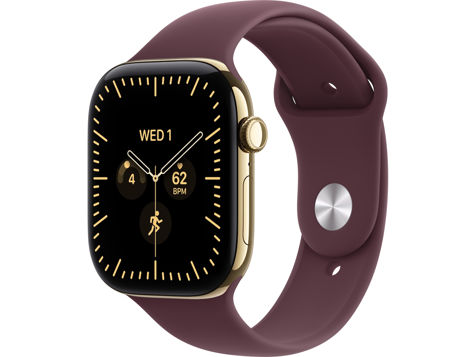Apple Watch Series 12 GPS + LTE 46mm Titan (radiant gold) Smartklokker