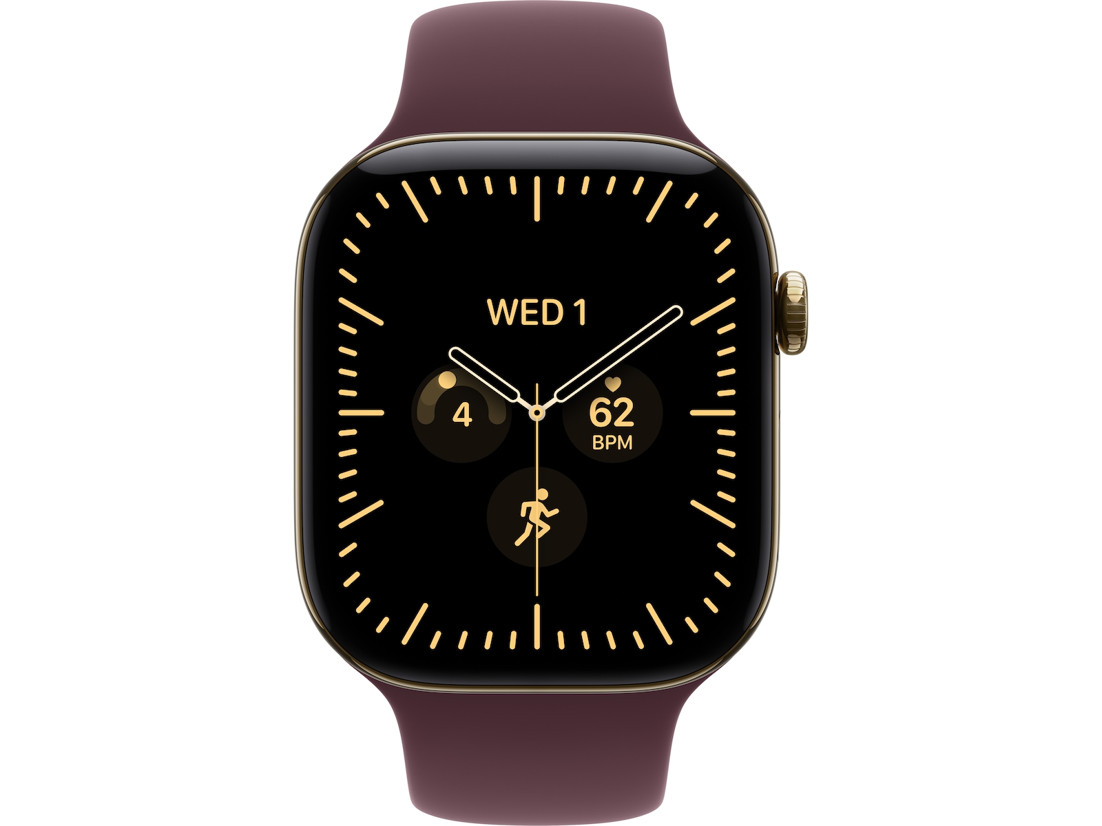 Apple Watch Series 12 GPS + LTE 46mm Titanium (radiant gold) Smartklokker