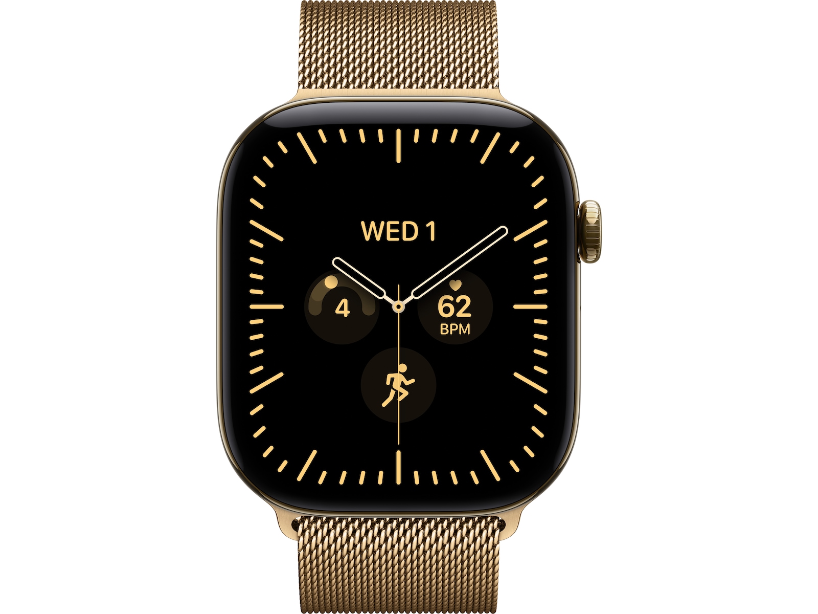 Apple Watch Series 12 GPS + LTE 46mm Titan (radiant gold) Smartklokker